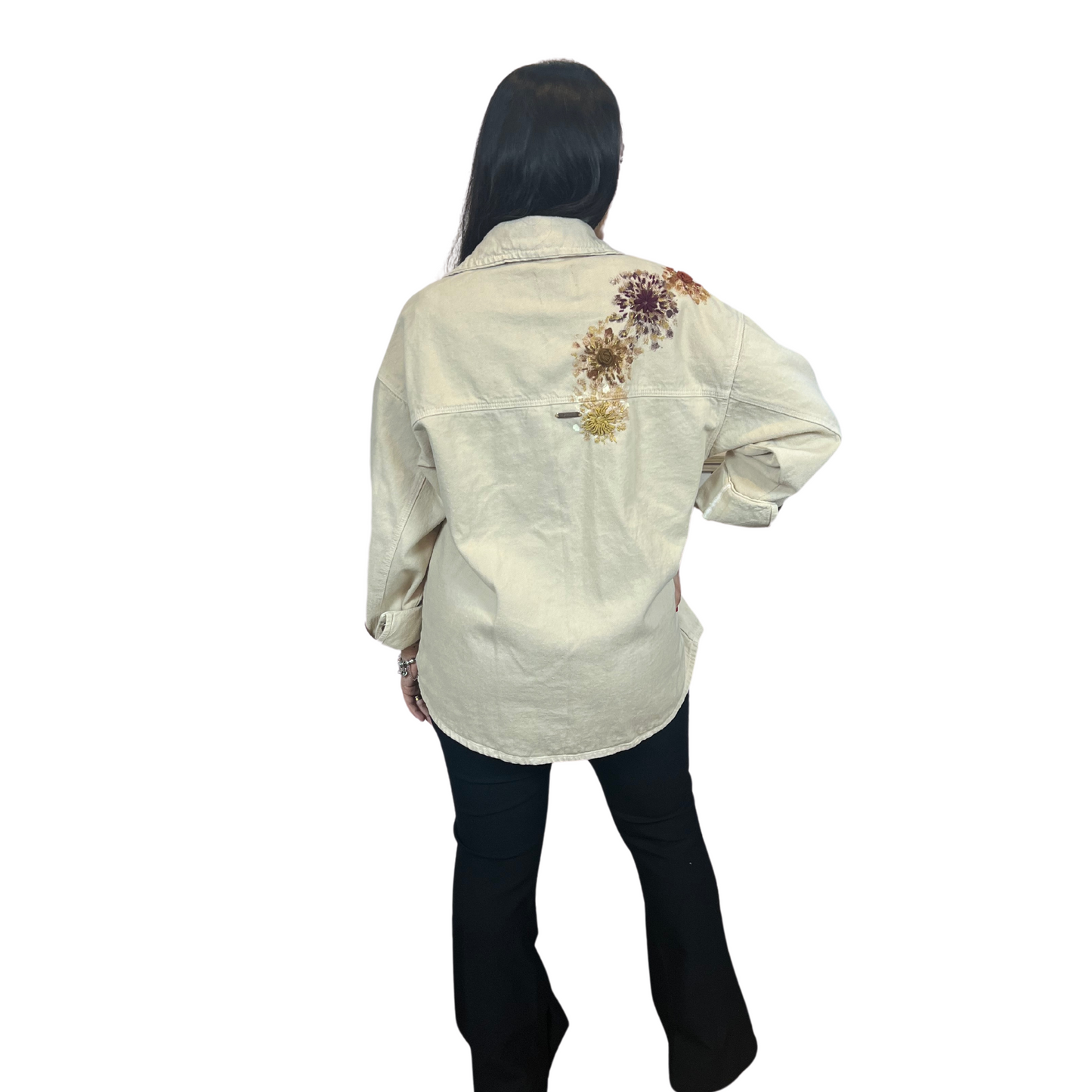 CHAQUETA OVERSIZE BEIGE