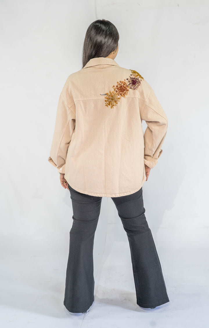 Chaqueta BEIGE FLORES